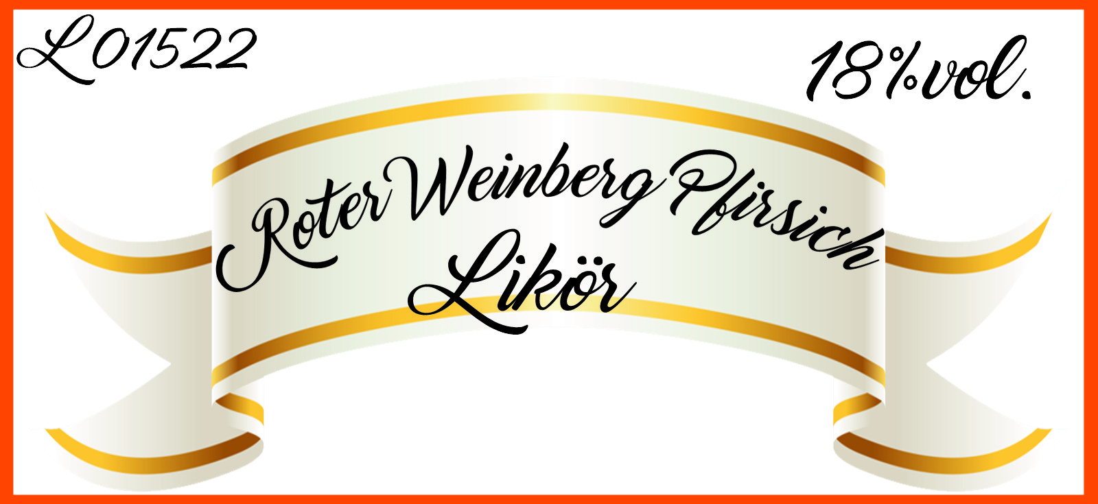 Roter-Weinberg-Pfirsich-Likoer